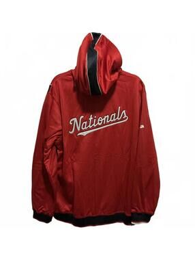 Stitches Washington Nationals Red Hoodie MLB Size XL Red
